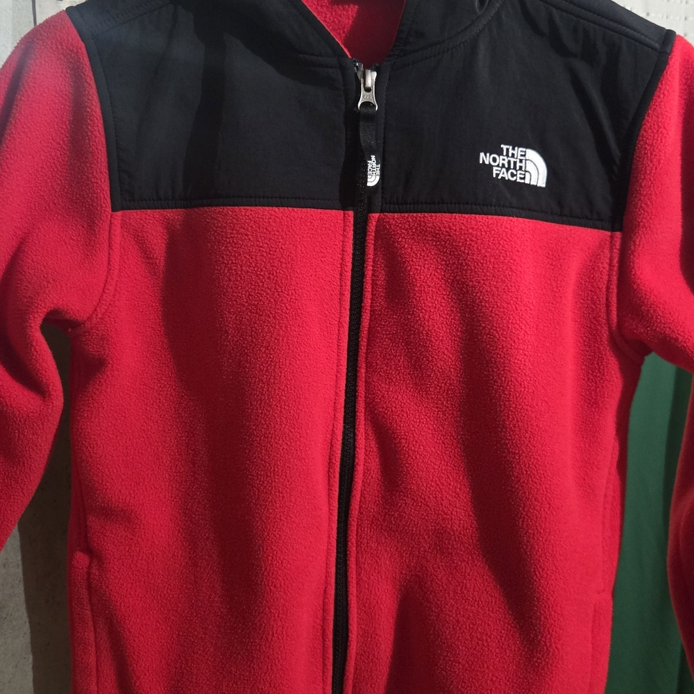 The North Face Black Jacket with Red Interior